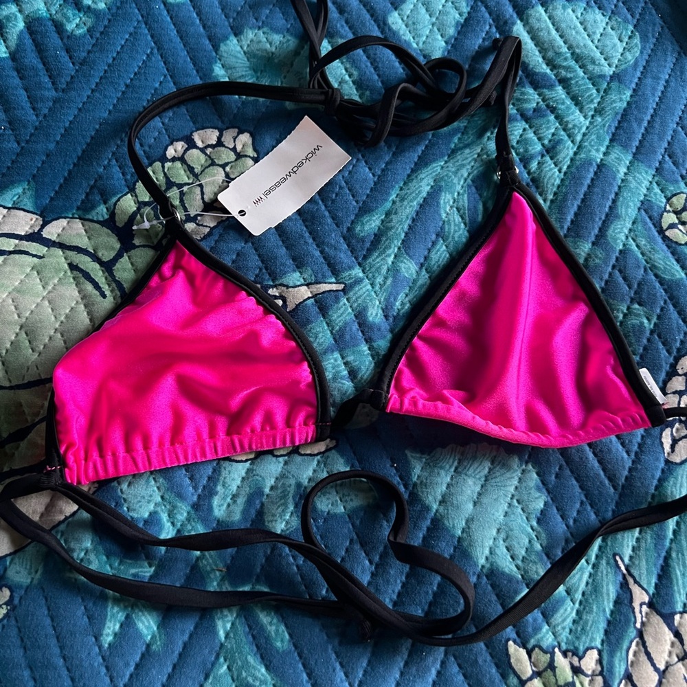 Vibrant Pink Bikini Top